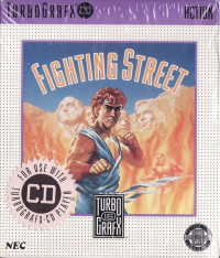 Fighting Street TurboGrafx CD  box art